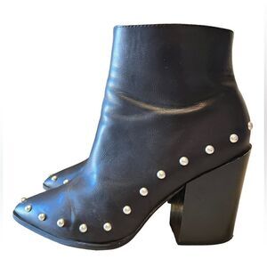 Nasty Gal Charlie Black Studded Bootie
